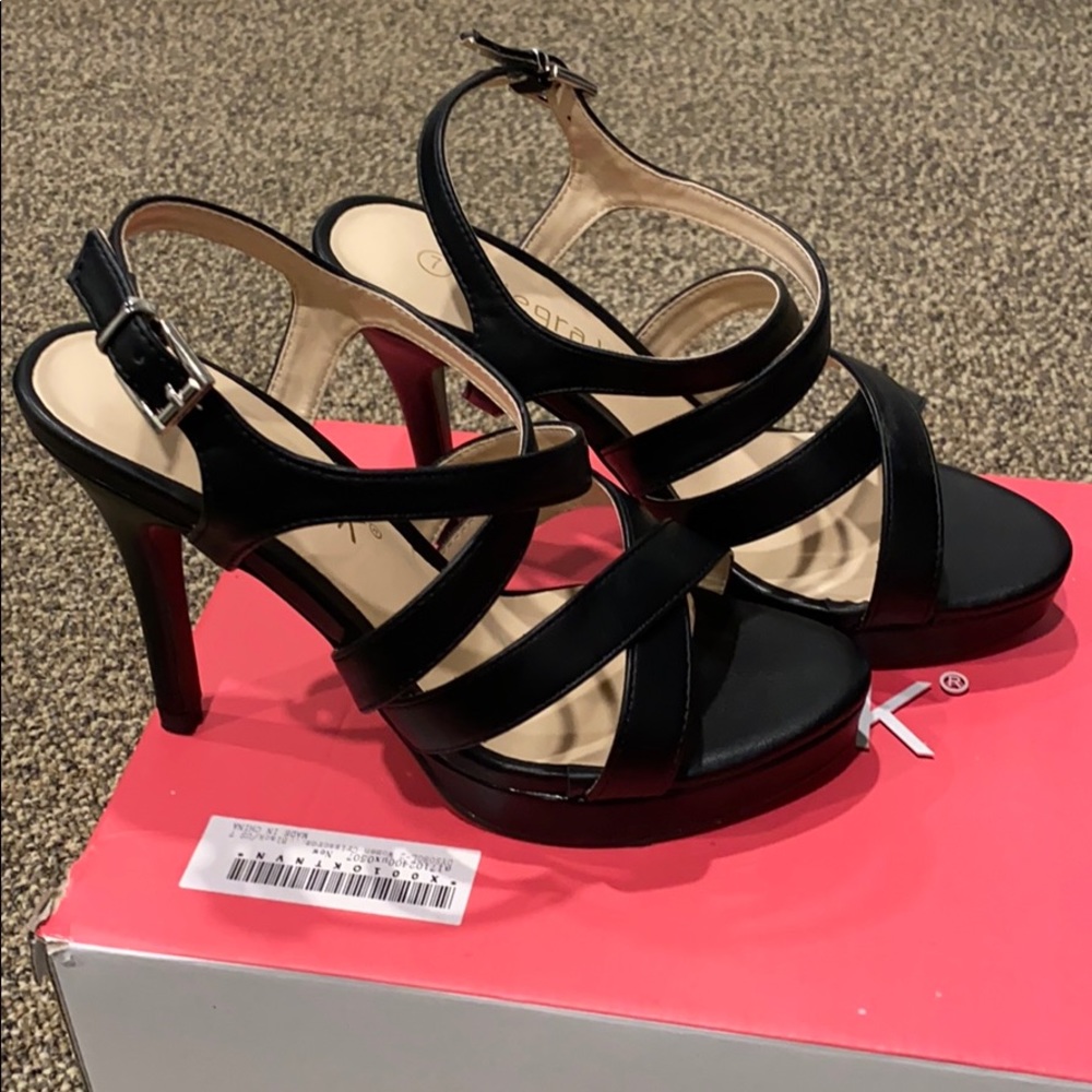 Black Strappy Heels